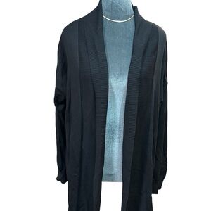 Alfani Black Open-Front Women’s Cardigan Sweater Size XL